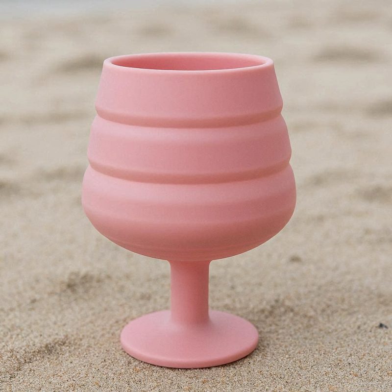 9 Collapsible Silicone Wine Glass Shatterproof Folding Cocktail Goblet Portable Stemless Drinkware For Outdoor Beach Picnic